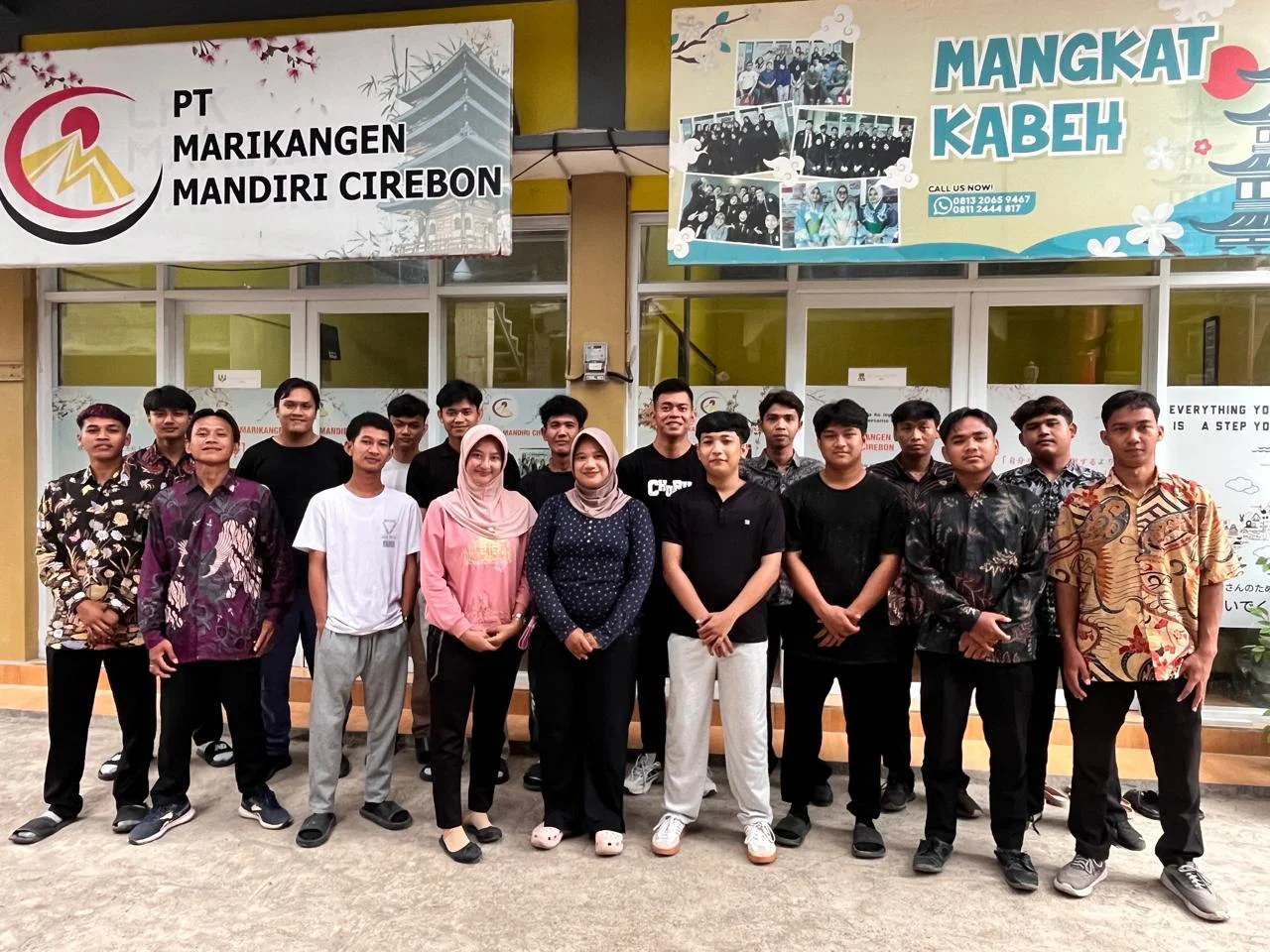 Company team gathered at the Marikangen office