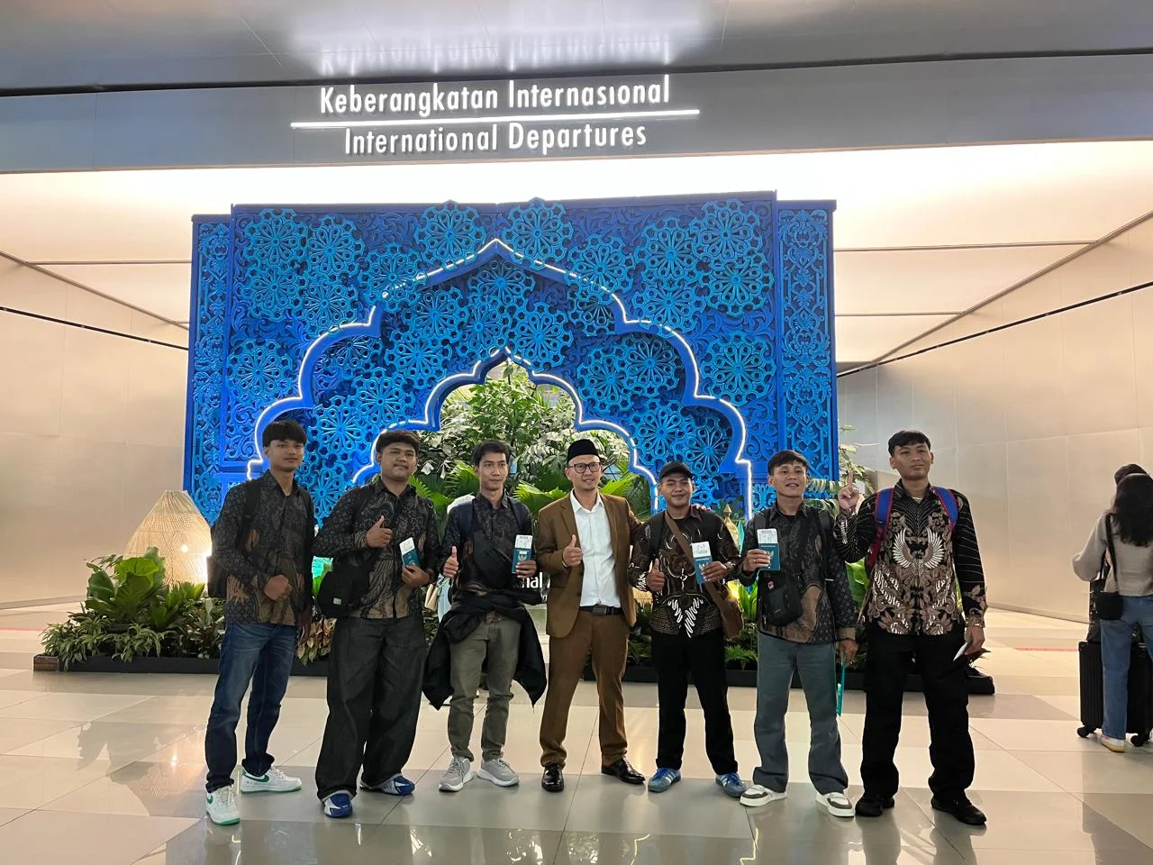 Together at the airport